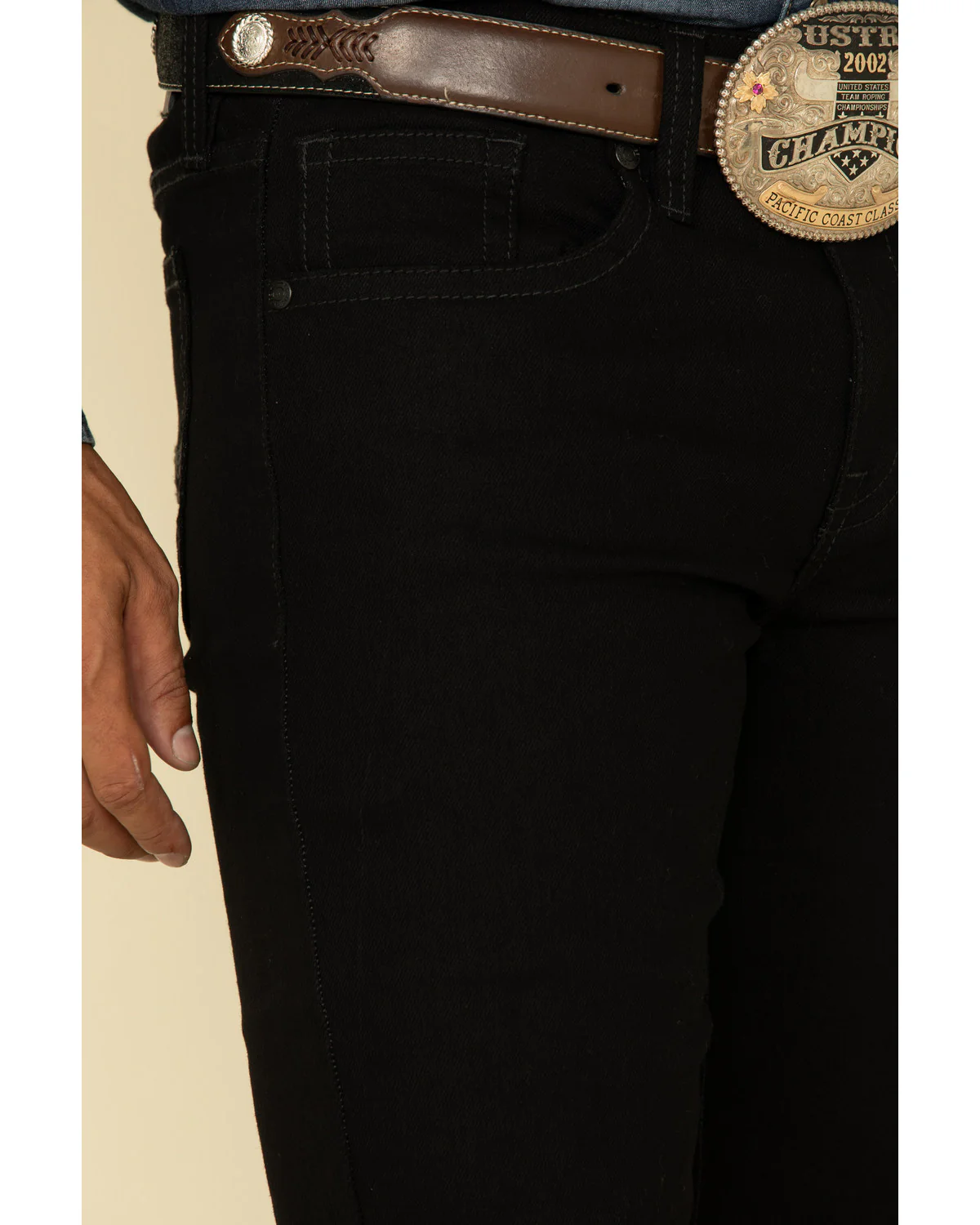 Cody James Men's Night Rider Wash Jackson Slim Straight Stretch Denim Jeans - Image 4