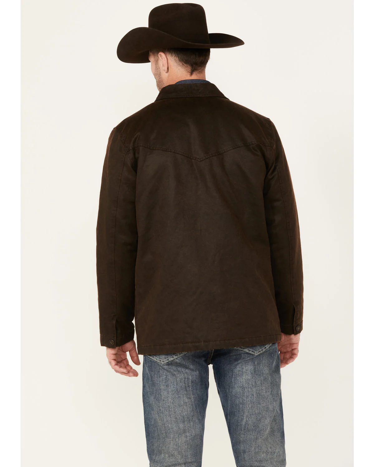 Cody James Men's Oilskin Snap Heavy Jacket - Image 4