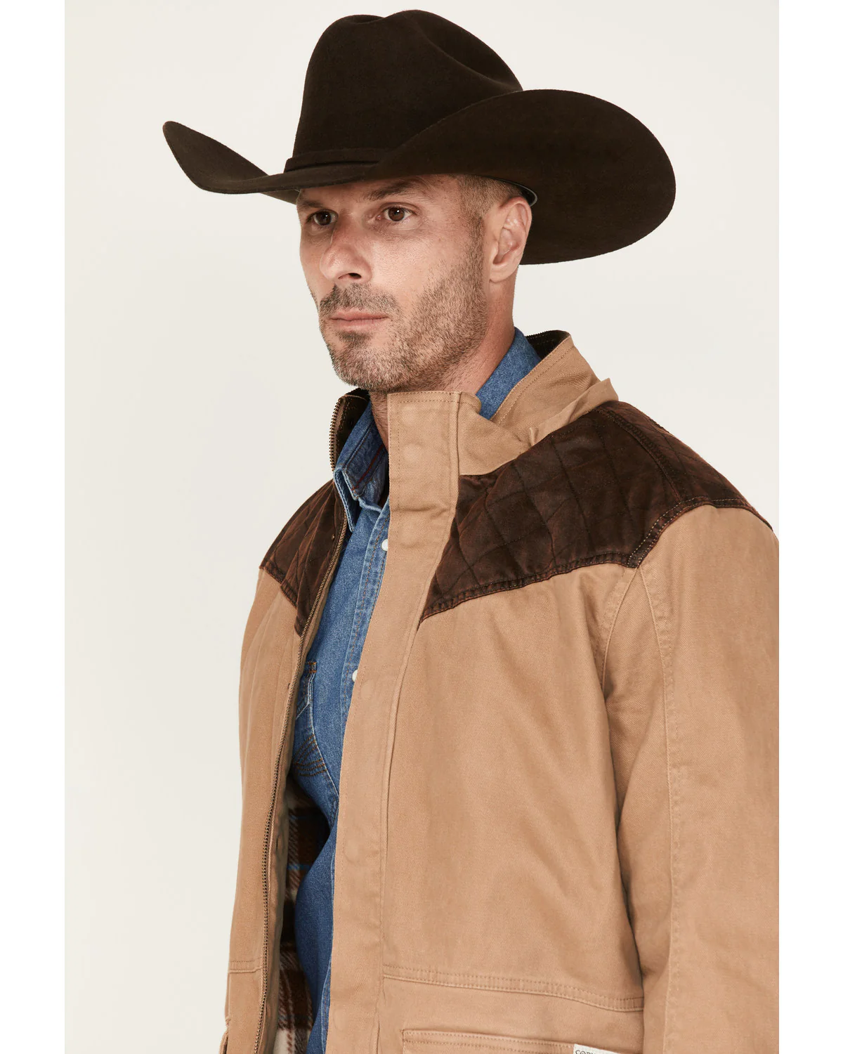 Cody James Men's Olton Utility Canvas Rancher Hooded Jacket - Image 2