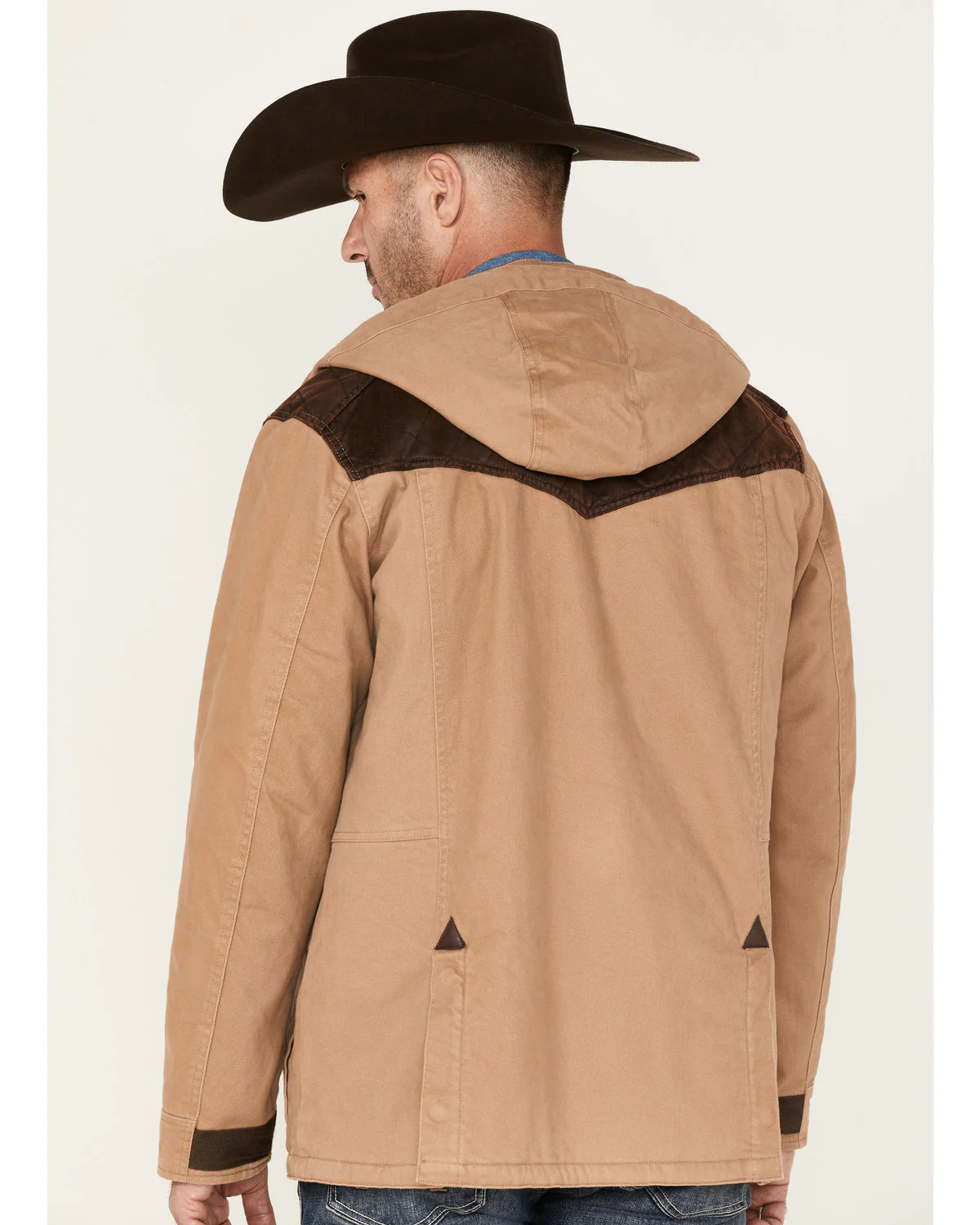 Cody James Men's Olton Utility Canvas Rancher Hooded Jacket - Image 4