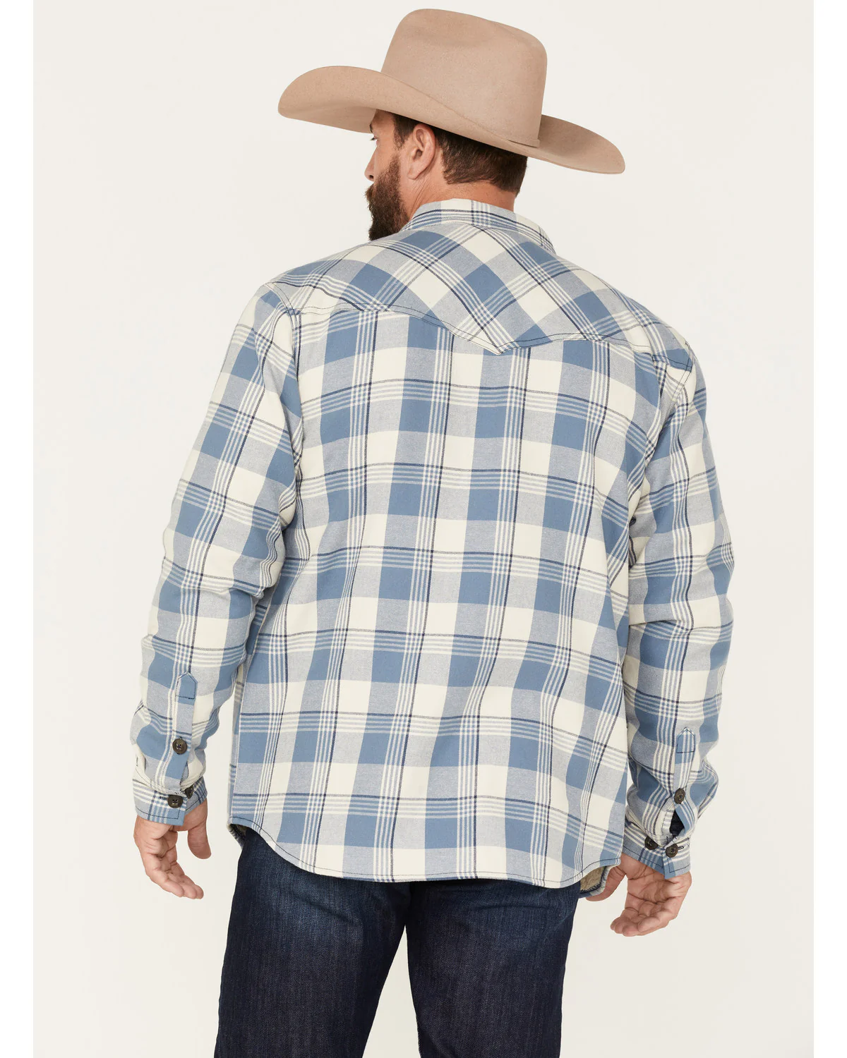 Cody James Men's Oregon Trail Plaid Button-Down Bonded Western Flannel Shirt - Image 4
