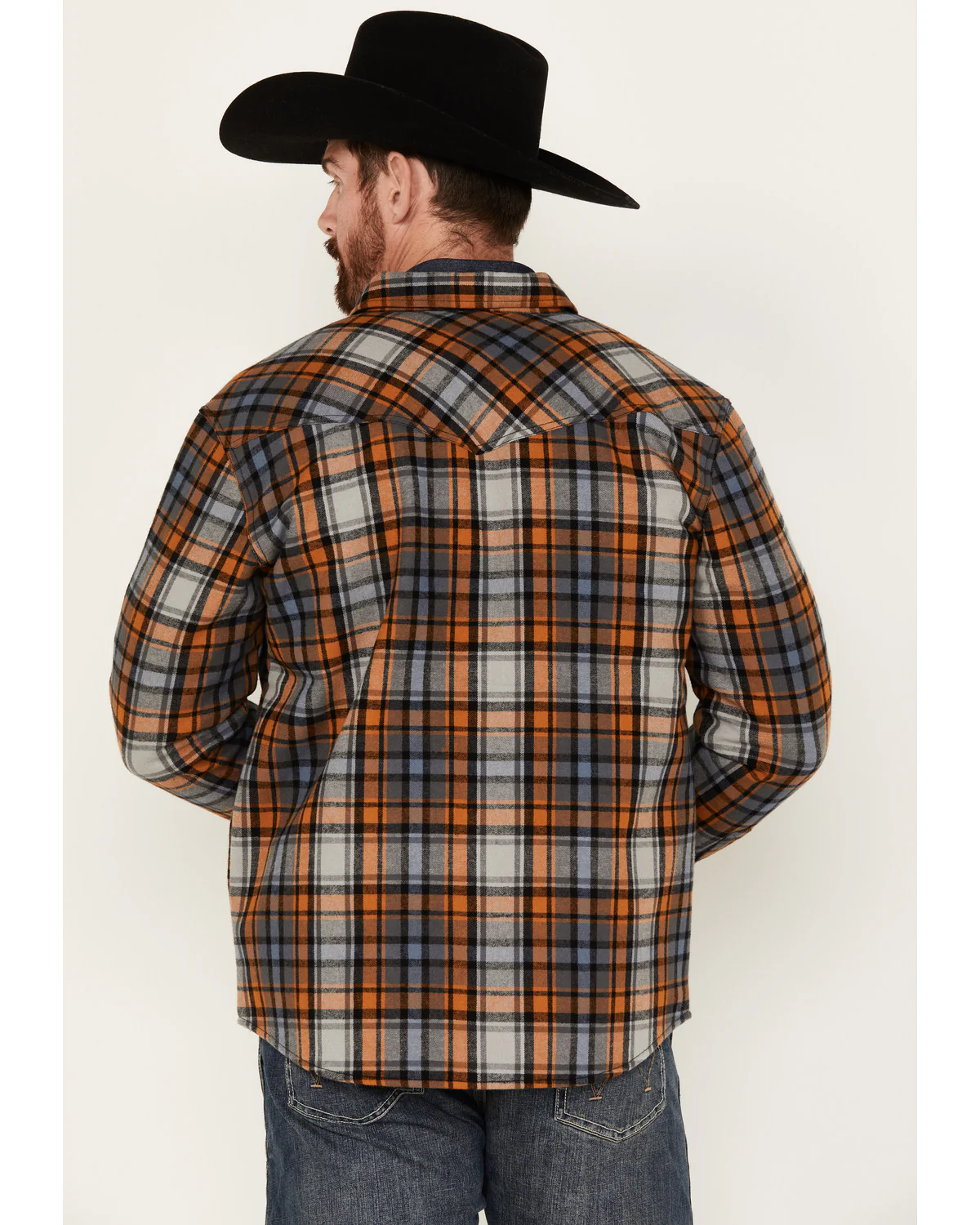 Cody James Men's Plaid Long Sleeve Button-Down Shirt Jacket - Image 4