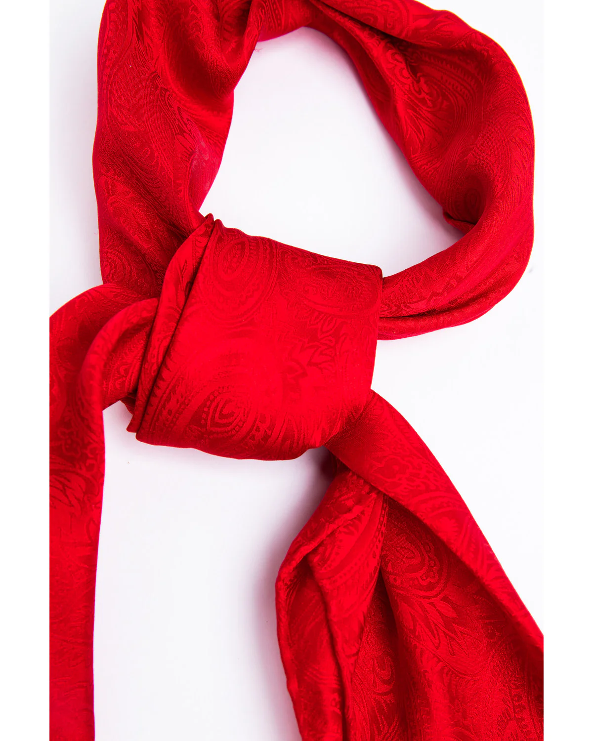 Cody James Men's Red Silk Jacquard Scarf - Image 2
