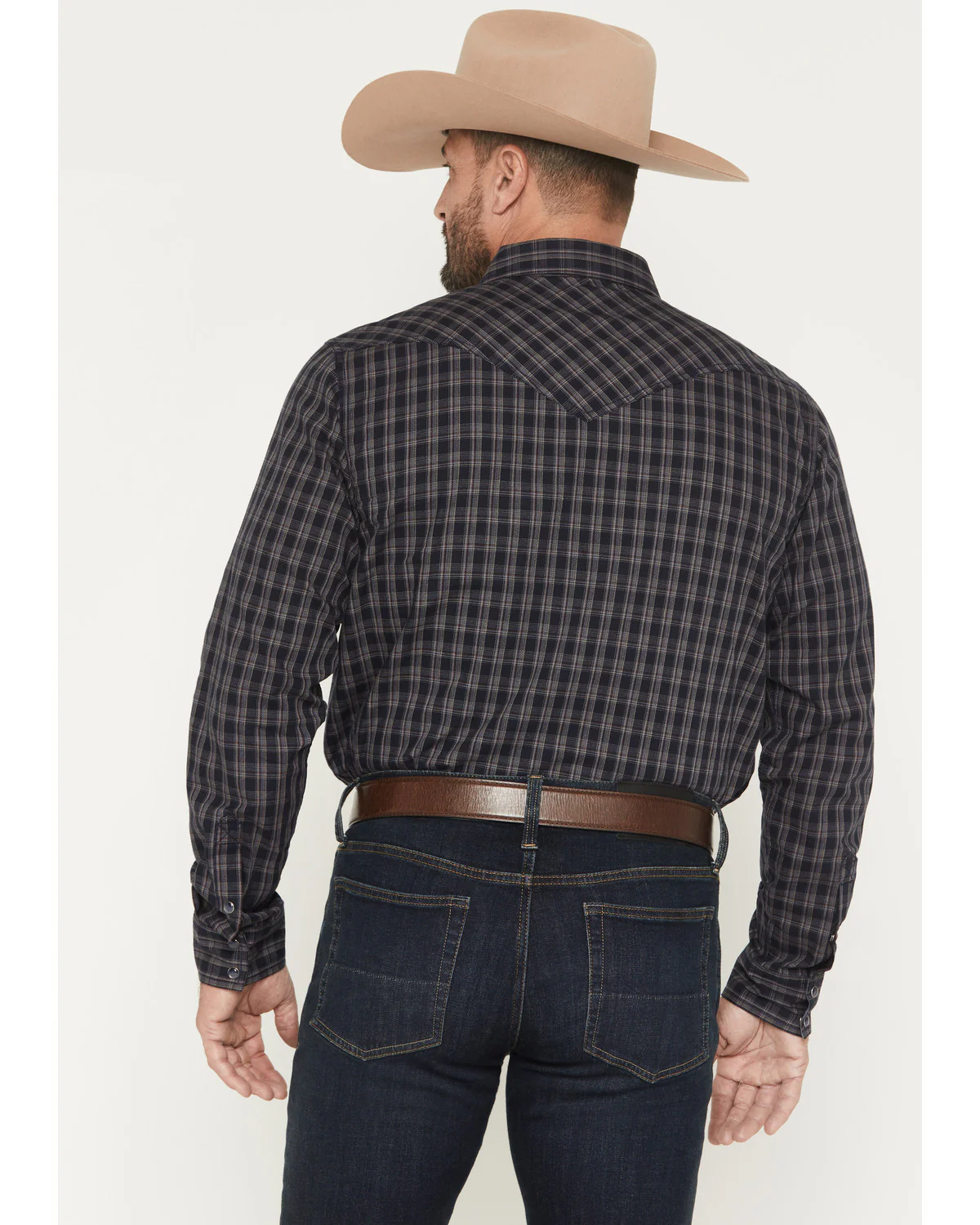Cody James Men's Redstone Ranch Plaid Print Long Sleeve Snap Western Shirt - Image 4