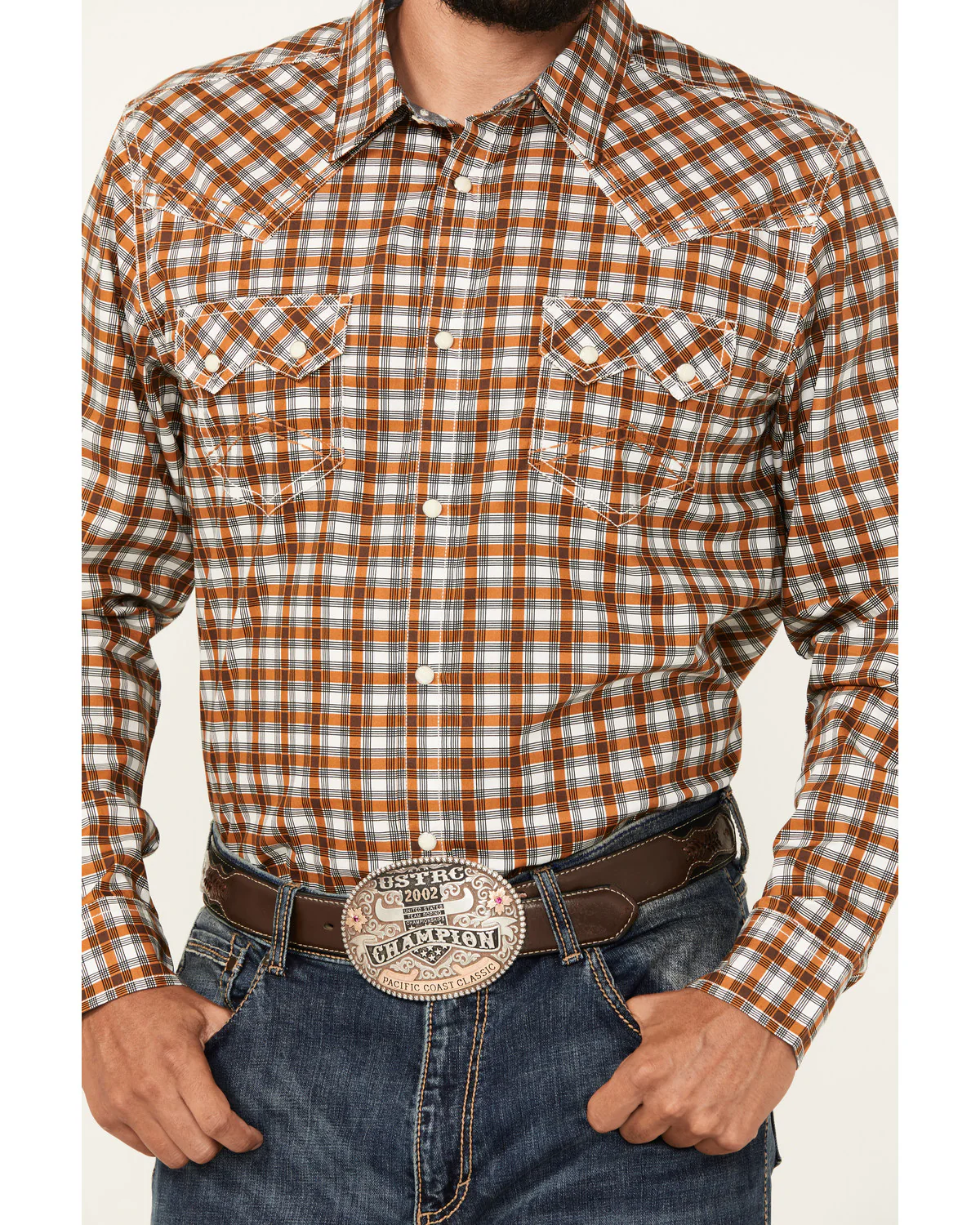 Cody James Men's Reverent Plaid Print Long Sleeve Snap Western Shirt - Image 3