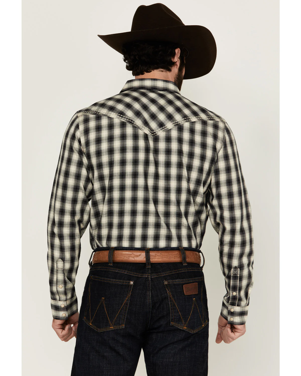Cody James Men's Rey Plaid Print Long Sleeve Snap Western Shirt - Image 4