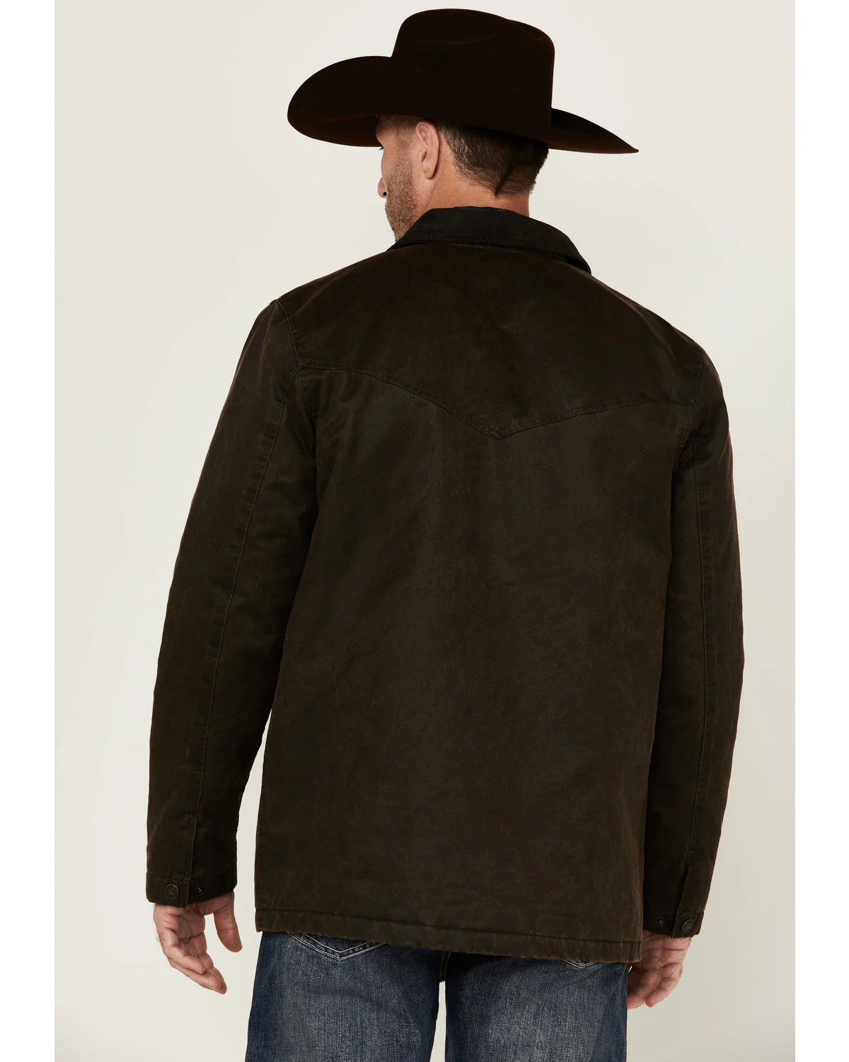 Cody James Men's Road Dust Washed Oil Skin Long Jacket - Image 4