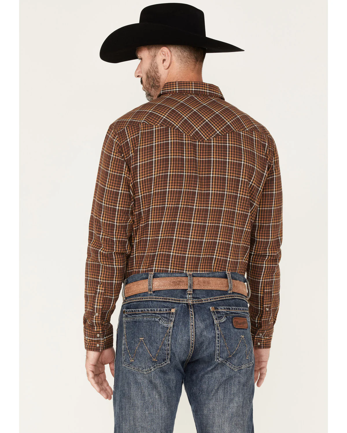 Cody James Men's Rusty Nail Plaid Print Long Sleeve Snap Western Flannel Shirt - Image 4