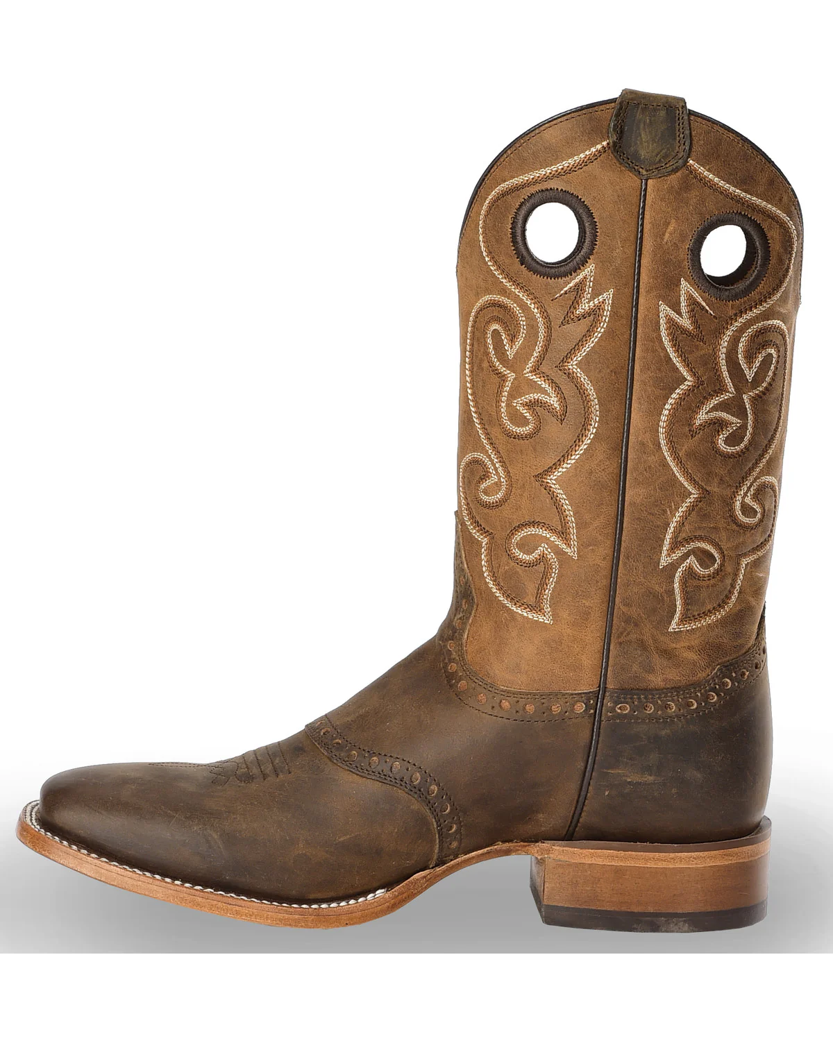 Cody James Men's Saddle Vamp Western Boots - Broad Square Toe - Image 3