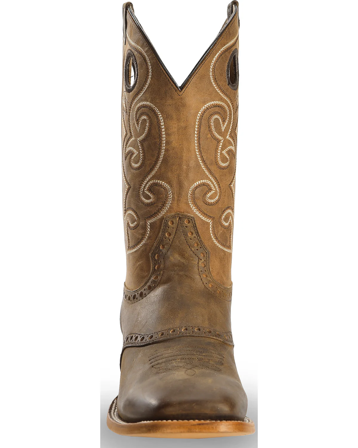 Cody James Men's Saddle Vamp Western Boots - Broad Square Toe - Image 4