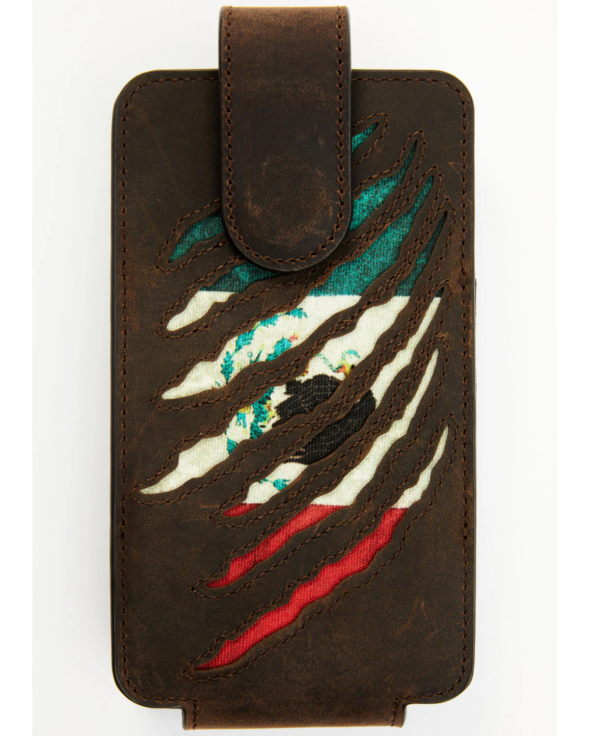 Cody James Men's Scratch Mexican Flag Cell Phone Holder Clip-On Case - Image 2