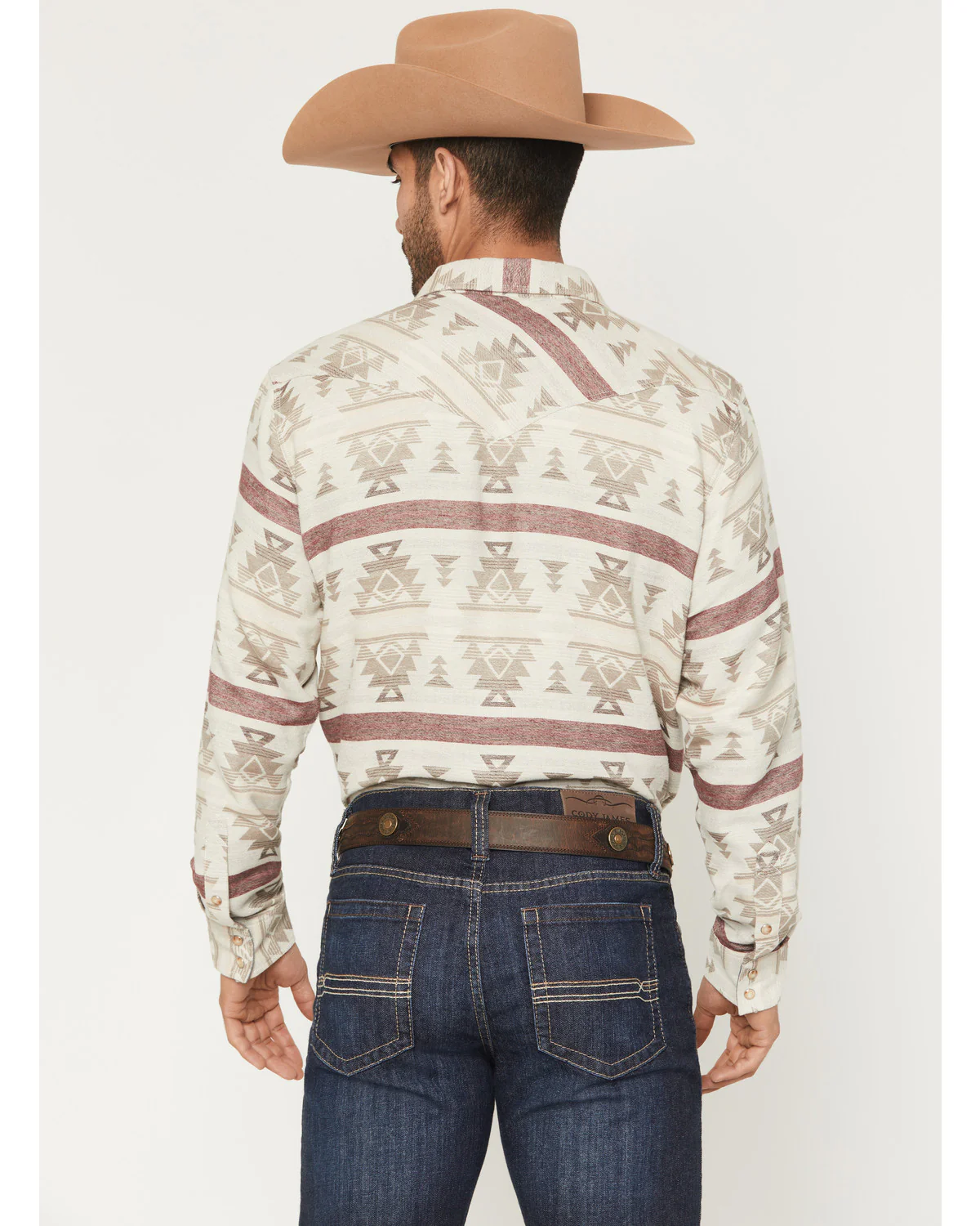 Cody James Men's Sierra Nevada Southwestern Print Long Sleeve Snap Western Shirt - Image 4