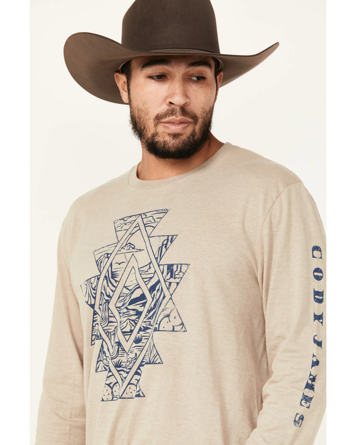 Cody James Men's Southwestern Scenic Long Sleeve Graphic T-Shirt - Image 2