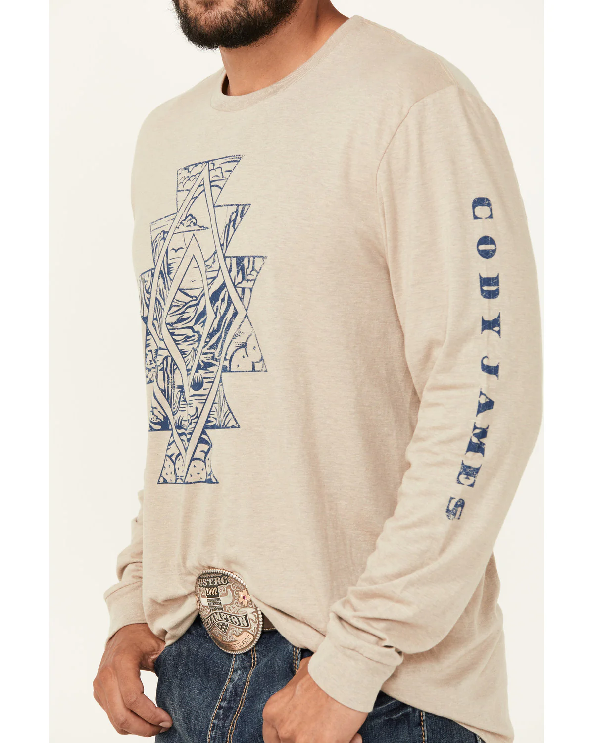 Cody James Men's Southwestern Scenic Long Sleeve Graphic T-Shirt - Image 3