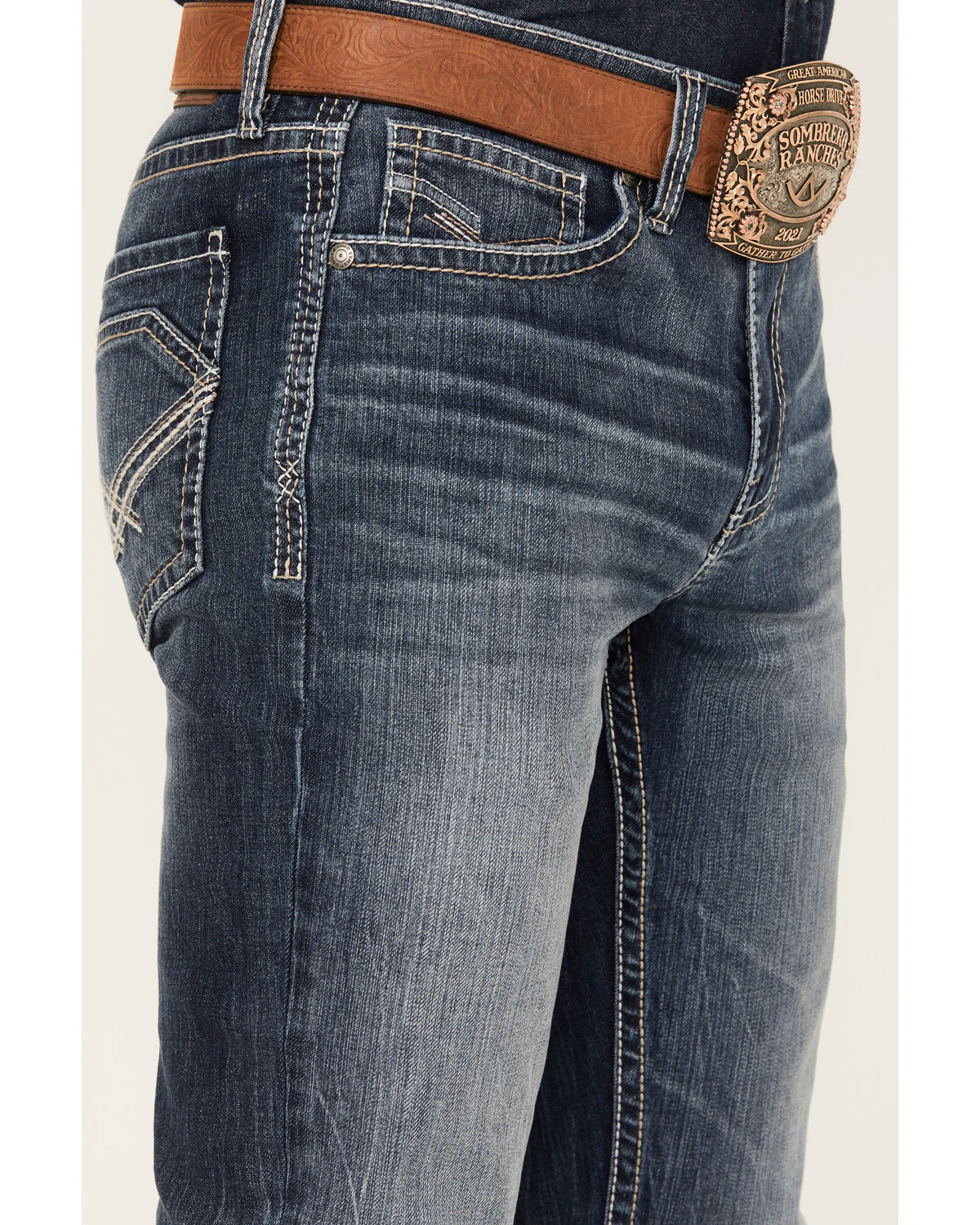 Cody James Men's Starlight Wash Jackson Slim Straight Stretch Denim Jeans - Image 2