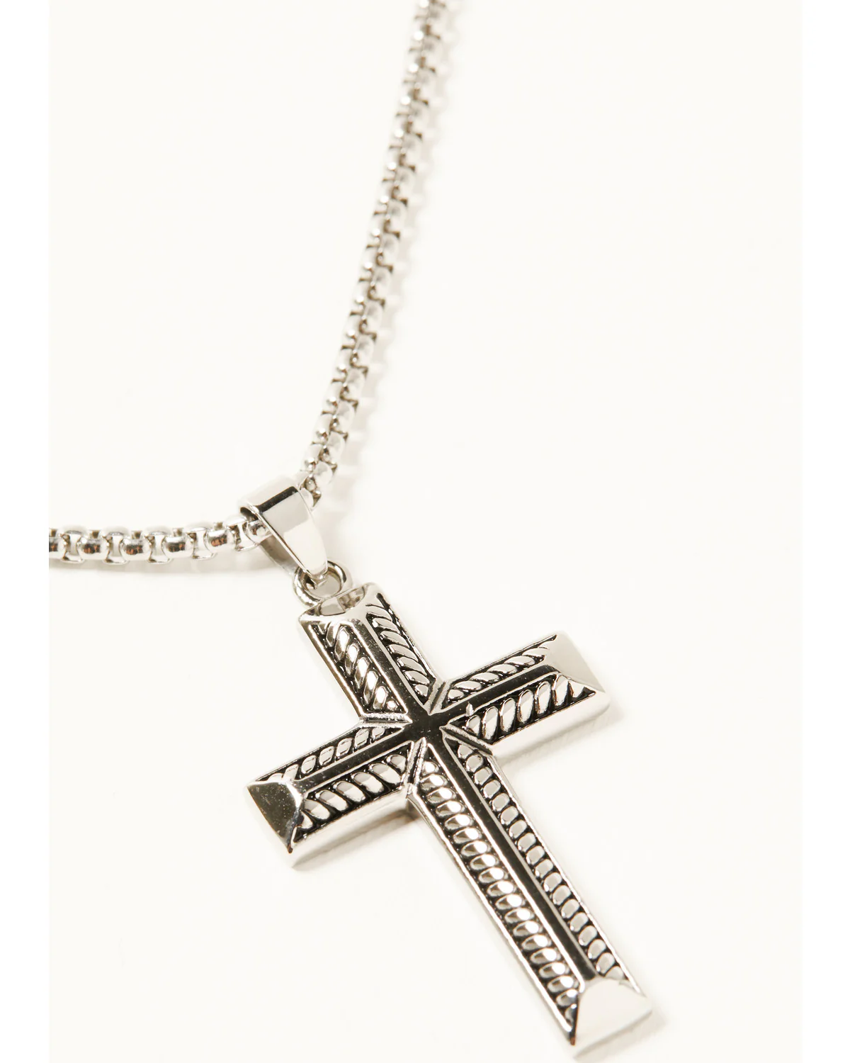 Cody James Men's Textured Cross Necklace - Image 2