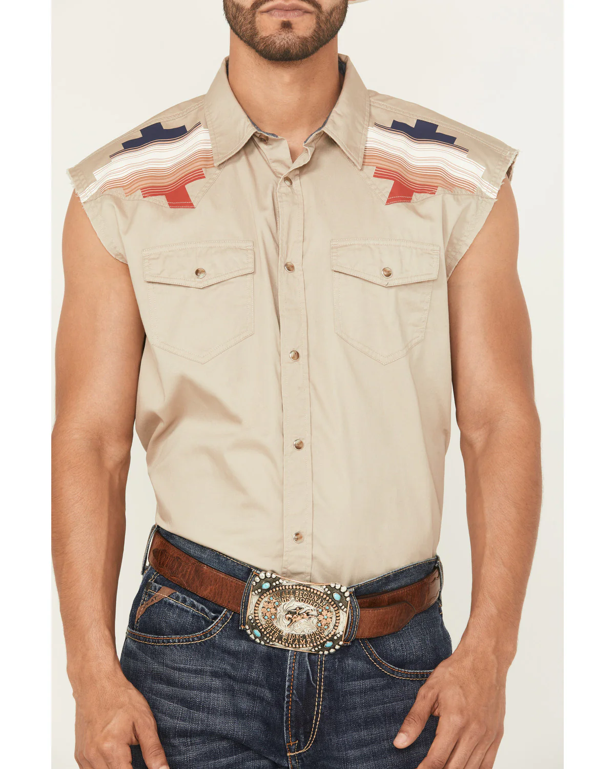 Cody James Men's Thunderbird Legends Cutoff Snap Western Shirt - Image 3
