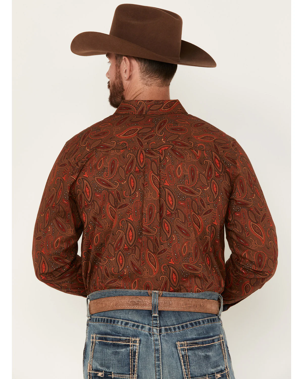 Cody James Men's Tortuga Paisley Print Button Down Western Shirt - Image 4
