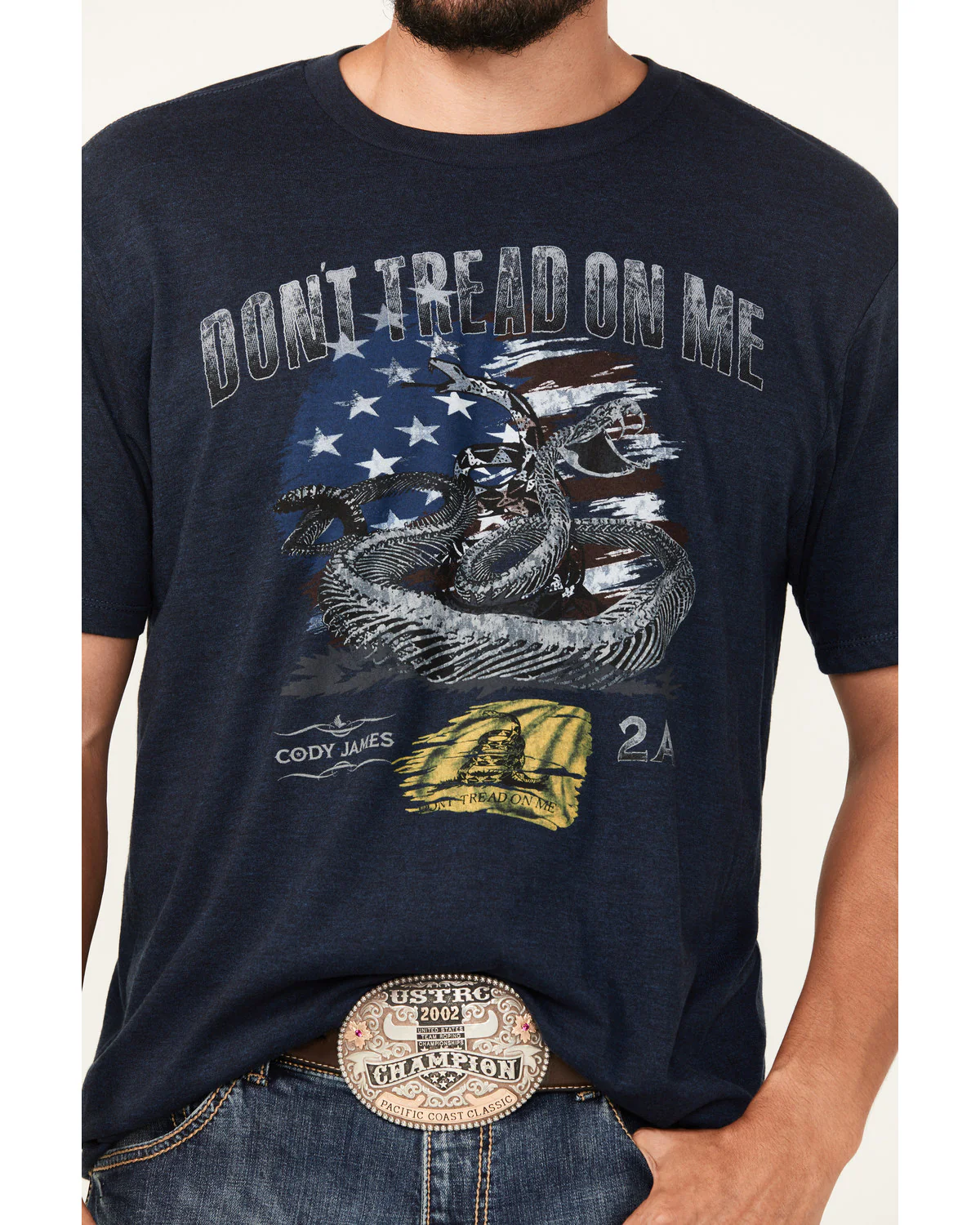 Cody James Men's Tread On Me Short Sleeve Graphic T-Shirt - Image 3
