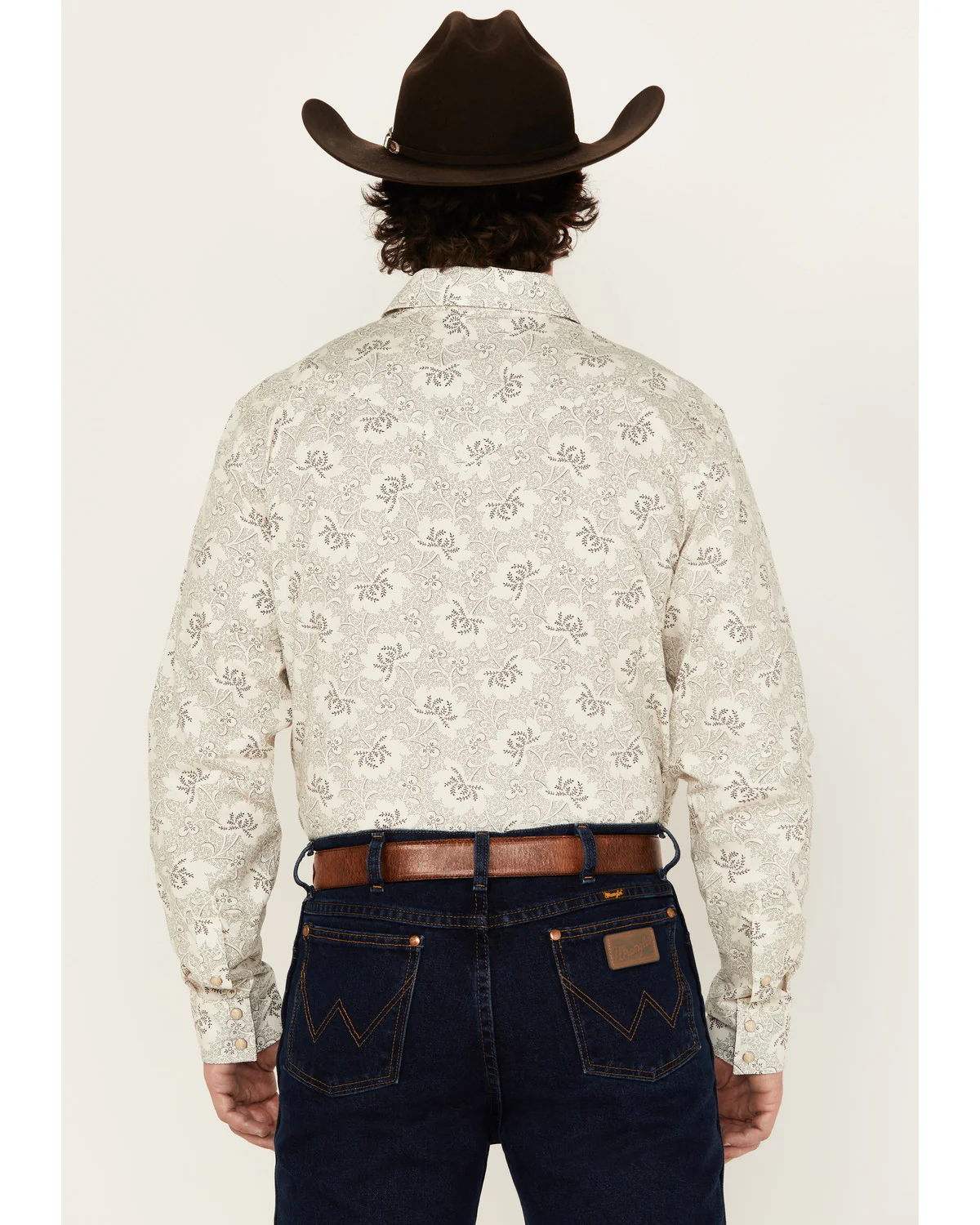 Cody James Men's Treven Floral Print Long Sleeve Snap Western Shirt - Image 4