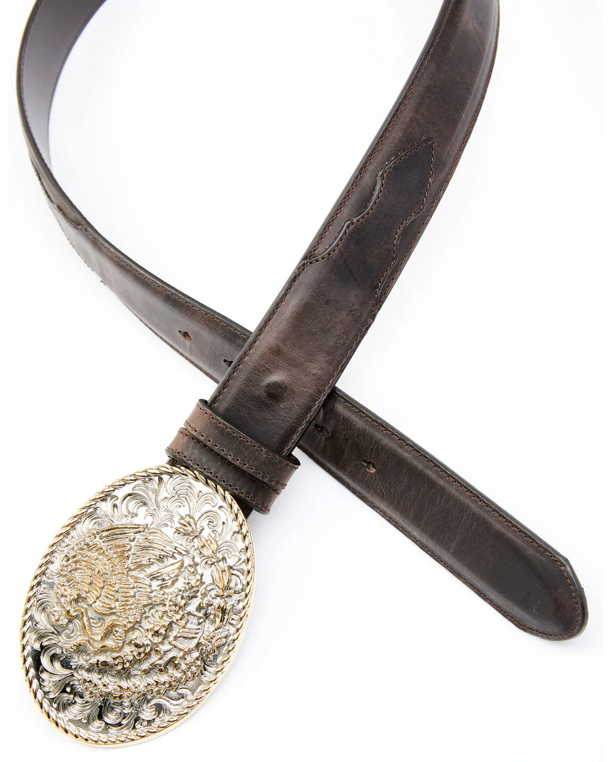 Cody James Men's Two-Tone Mexican Eagle Buckle Belt - Image 2
