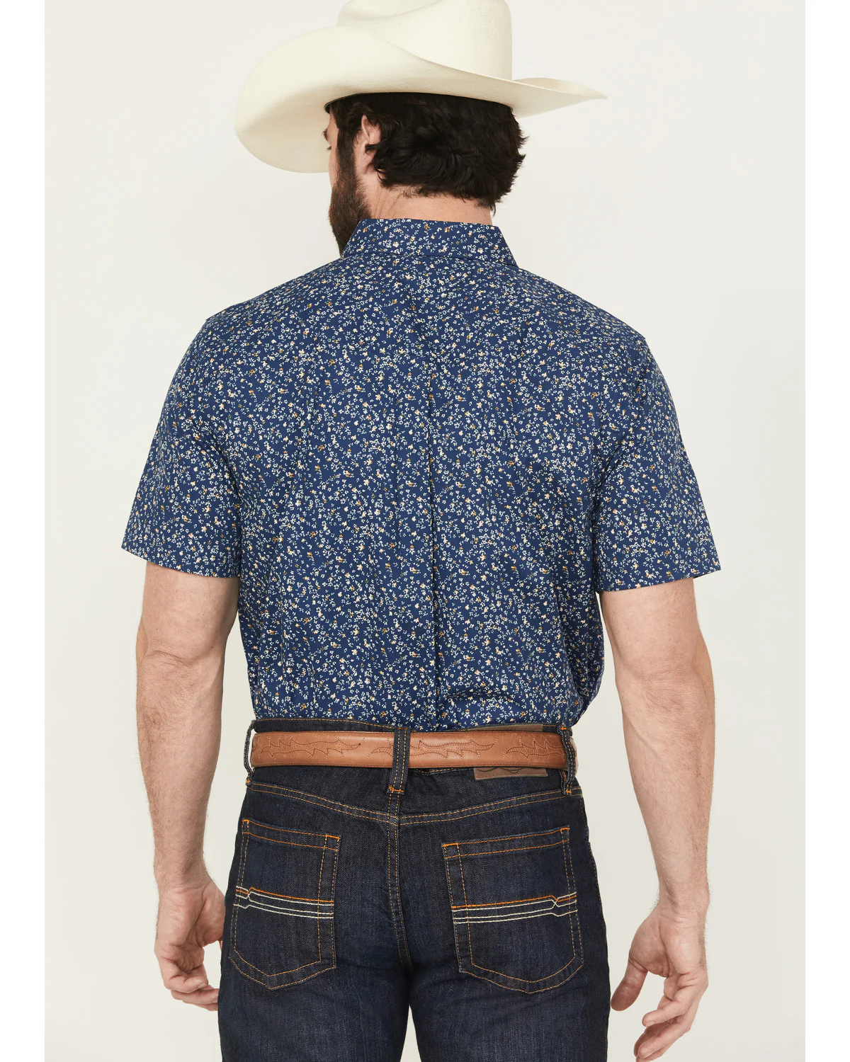 Cody James Men's Vanguard Floral Print Short Sleeve Button-Down Stretch Western Shirt - Image 4