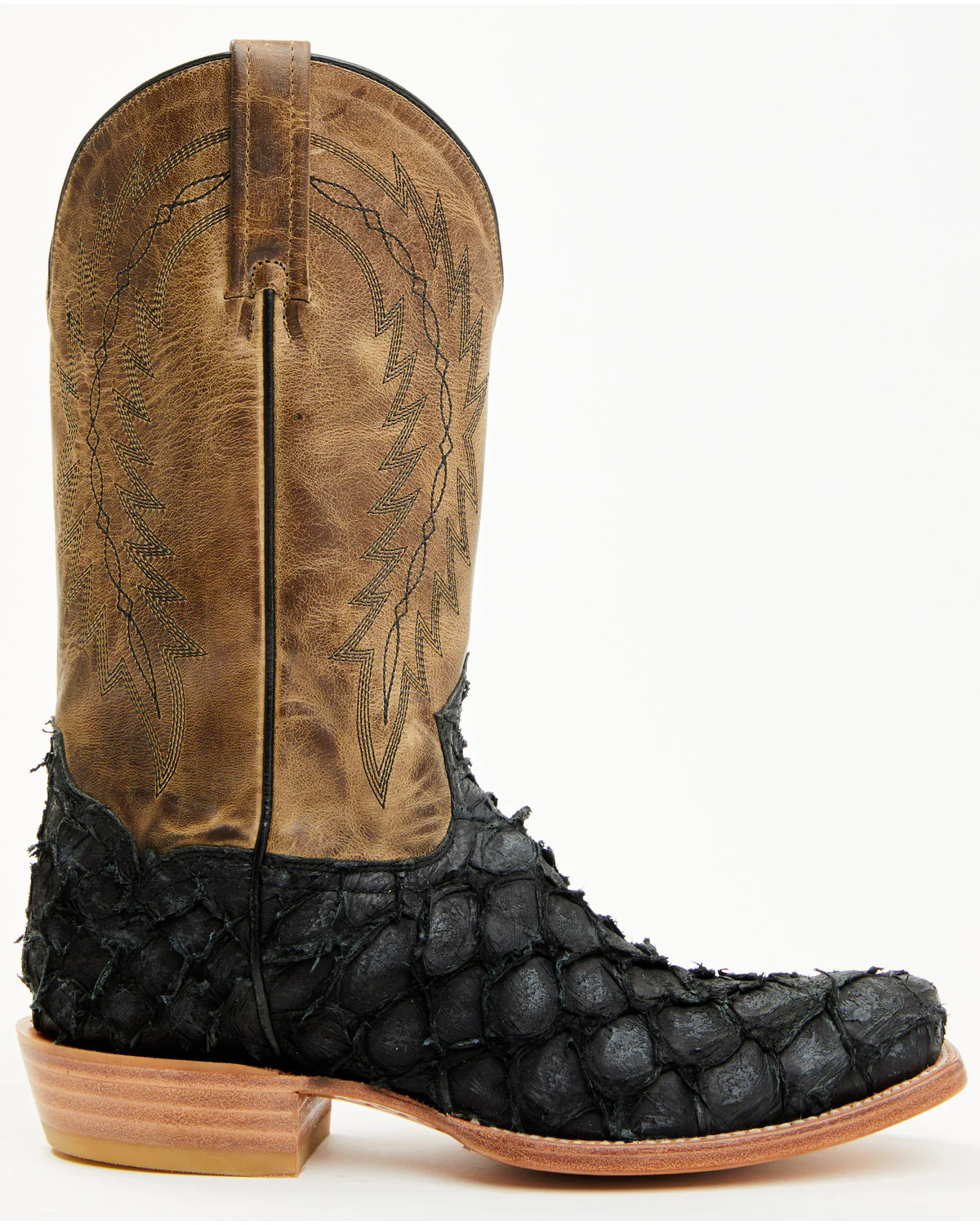 Cody James Men's Vaqueras Exotic Pirarucu Western Boots - Square Toe - Image 2