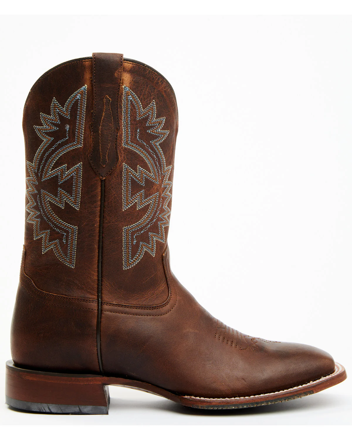 Cody James Men's Walnut Western Boots - Broad Square Toe - Image 2