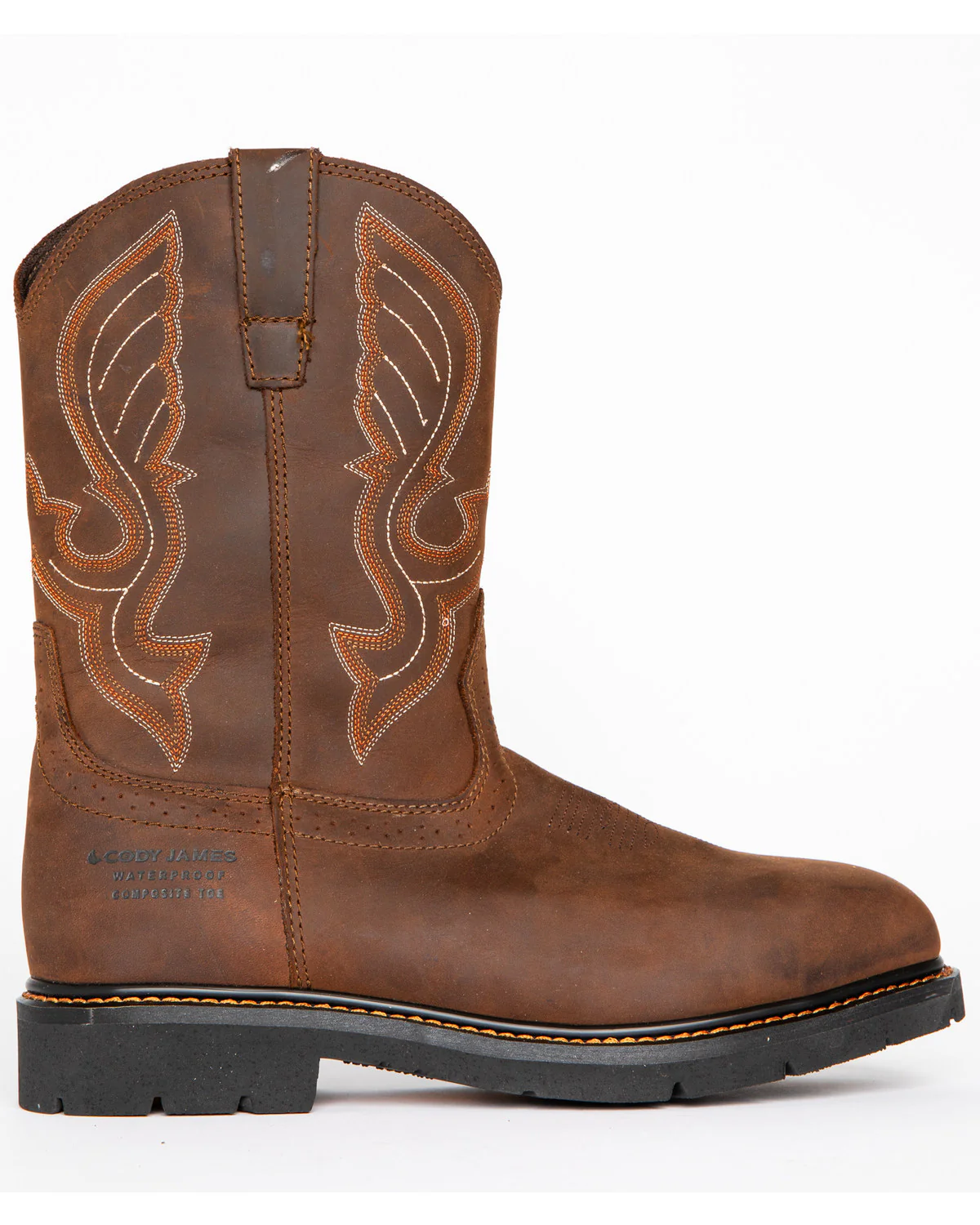 Cody James Men's 10" Waterproof Pull-On Work Boots - Composite Toe - Image 2
