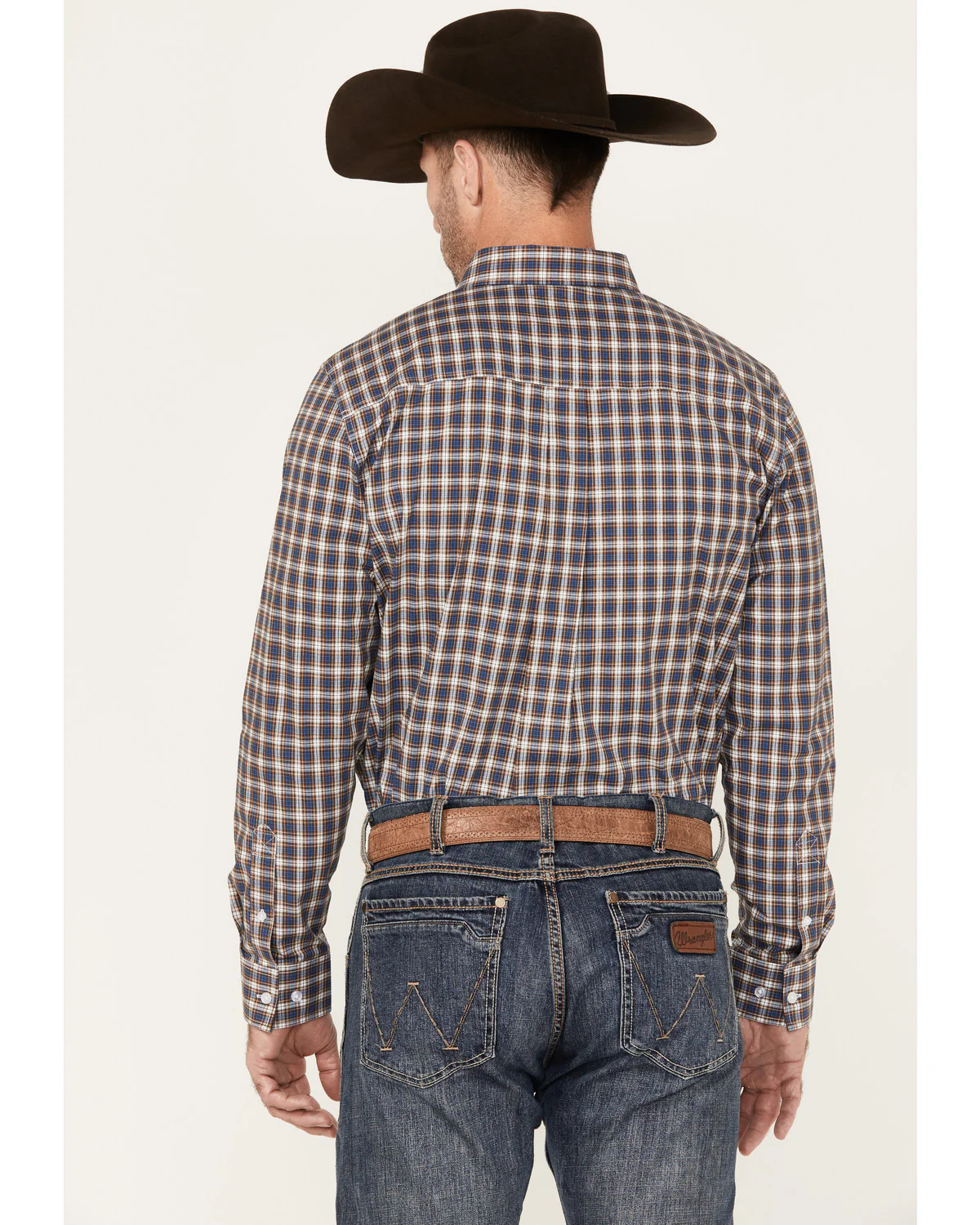 Cody James Men's Wes Plaid Print Long Sleeve Button-Down Stretch Western Shirt - Image 4