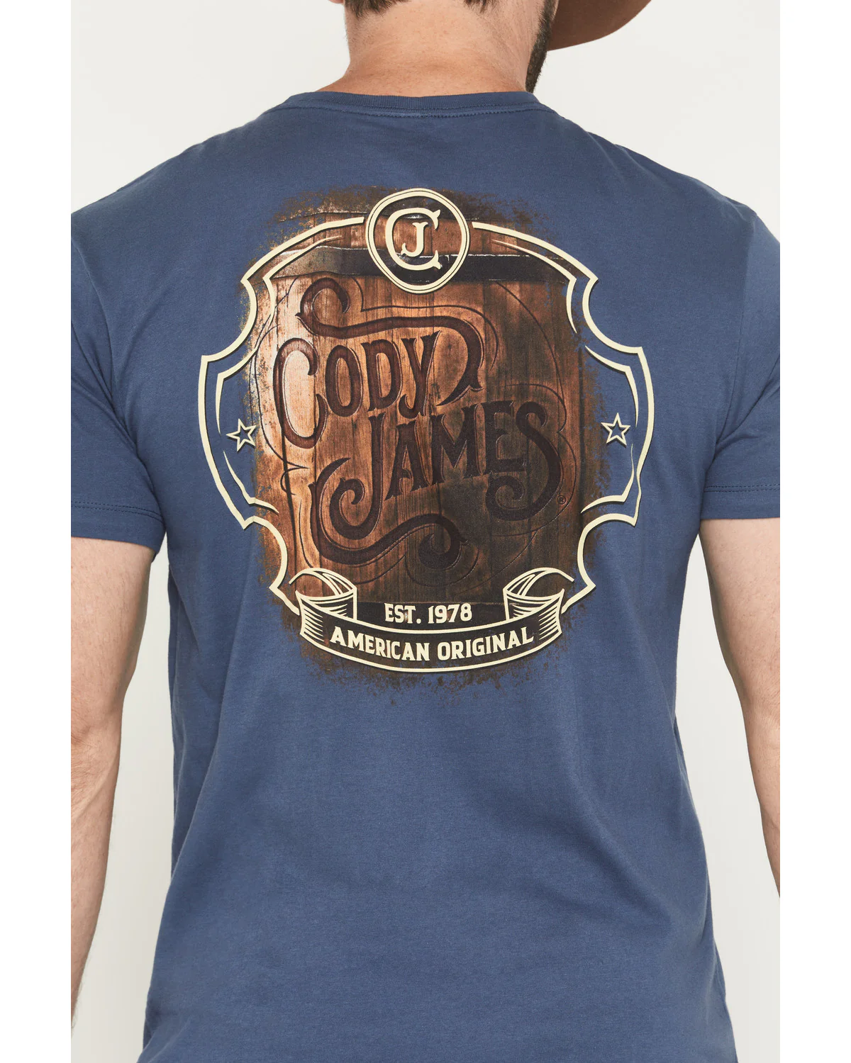 Cody James Men's Whiskey Barrel Logo Short Sleeve Graphic T-Shirt - Image 4
