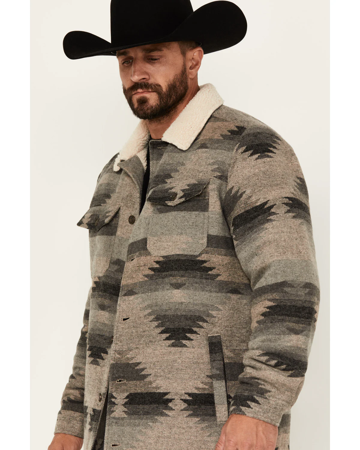 Cody James Men's Whiskey Southwestern Print Jacket - Image 2