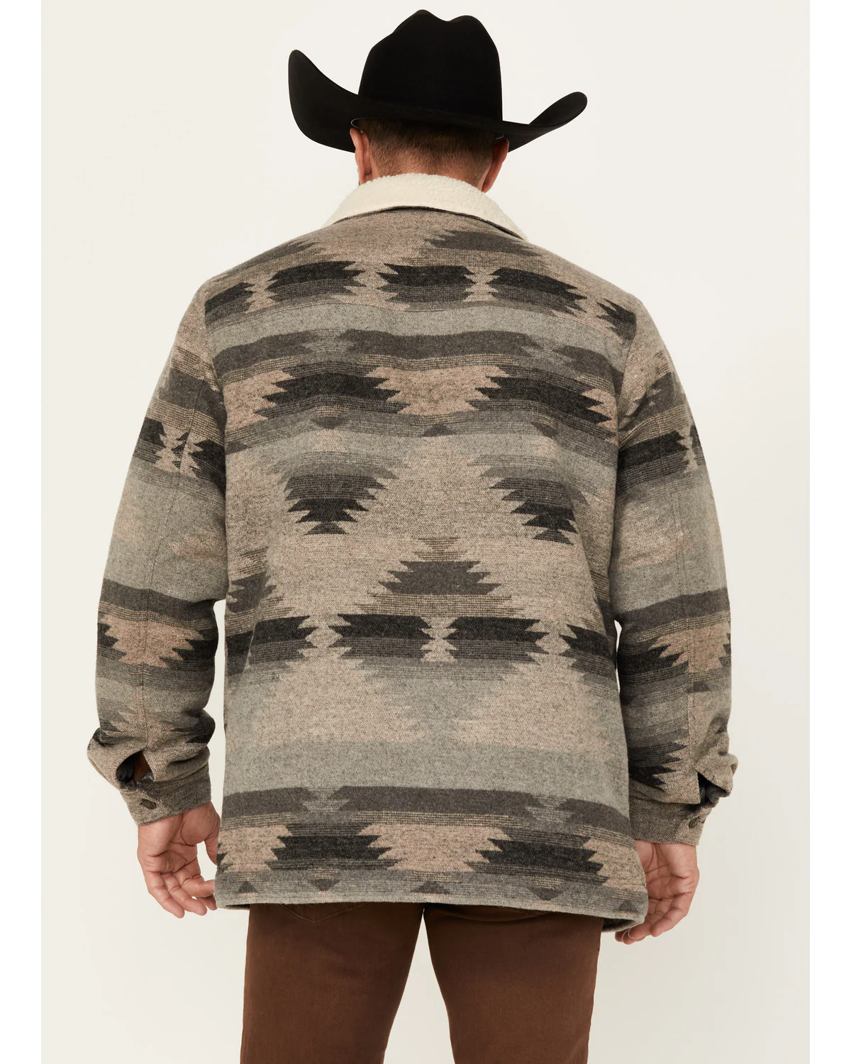 Cody James Men's Whiskey Southwestern Print Jacket - Image 4