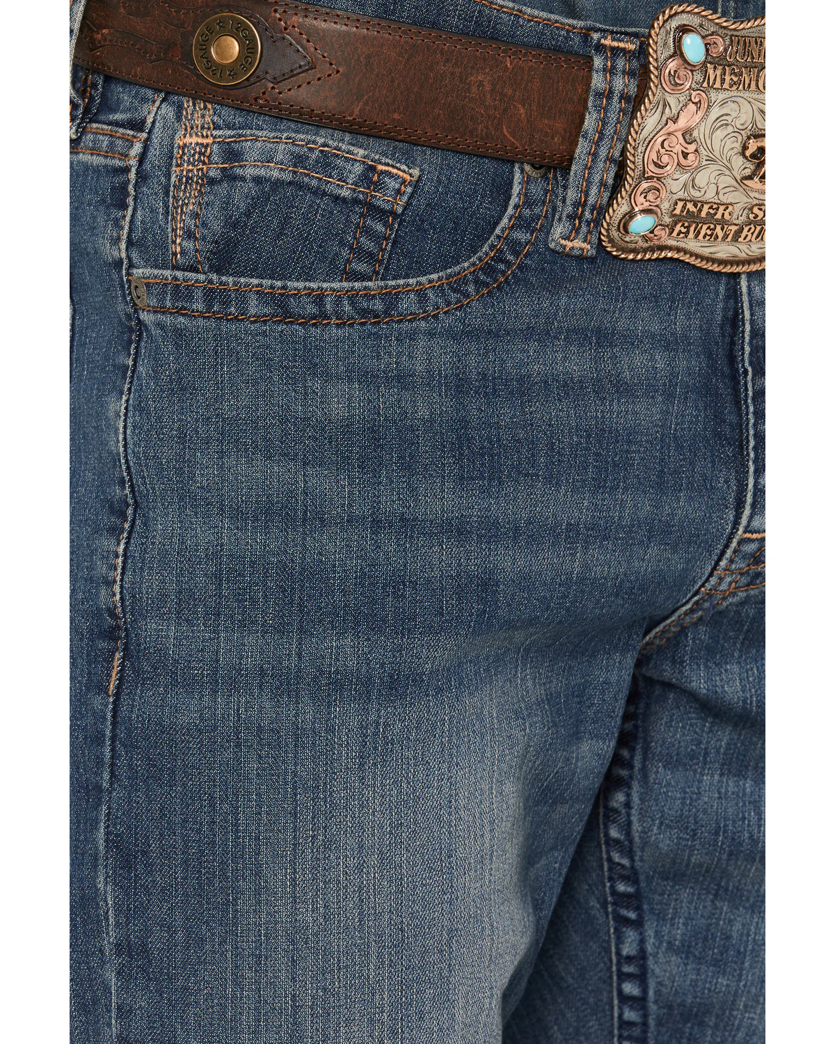 Cody James Men's Wolfstooth Wash Duke Relaxed Bootcut Stretch Denim Jeans - Image 2
