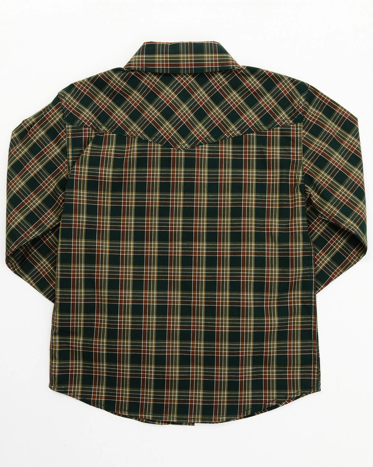 Cody James Toddler Boys' Douglas Fir Plaid Print Long Sleeve Snap Western Shirt - Toddler - Image 3